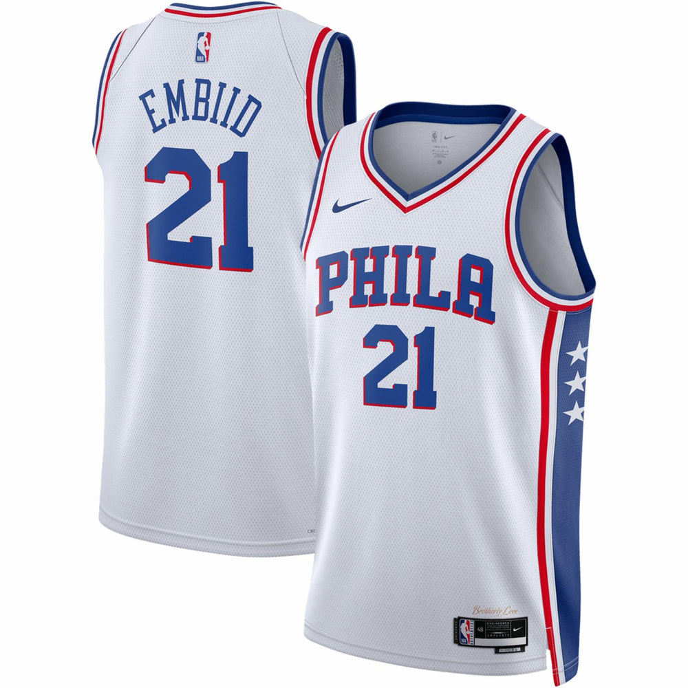 NBA Joel Embiid Philadelphia 76ers Unisex Swingman Jersey - Association Edition - White