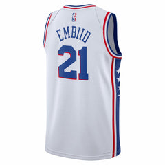 NBA Joel Embiid Philadelphia 76ers Unisex Swingman Jersey - Association Edition - White