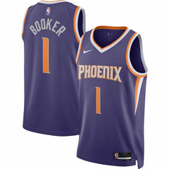 NBA Devin Booker Phoenix Suns Unisex Swingman Jersey - Icon Edition - Purple