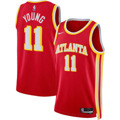 NBA Trae Young Atlanta Hawks Unisex Swingman Jersey - Icon Edition - Red