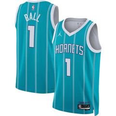 NBA LaMelo Ball Charlotte Hornets Jordan Brand Unisex Swingman Jersey - Icon Edition - Teal on sale