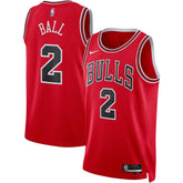 NBA Lonzo Ball Chicago Bulls Unisex Swingman Jersey sale - Icon Editi- Red