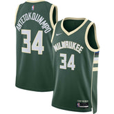 NBA Giannis Antetokounmpo Milwaukee Bucks Unisex Swingman Jersey - Icon Edition - Hunter Green
