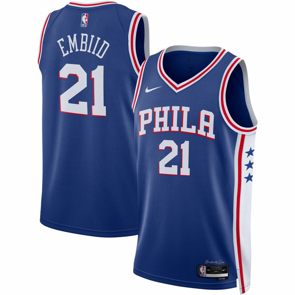 NBA Joel Embiid Philadelphia 76ers Unisex Swingman Jersey - Icon Edition - Royal