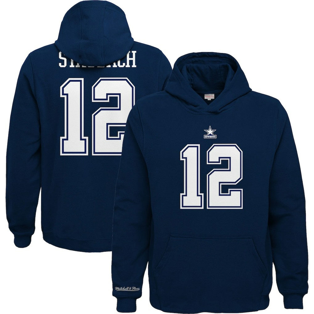 Dallas Cowboys Youth Retired Player Name & Number Pullover Hoodie Navy