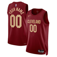 NBA Cleveland Cavaliers Unisex Swingman Custom Jersey Burgundy sale - Icon Edition
