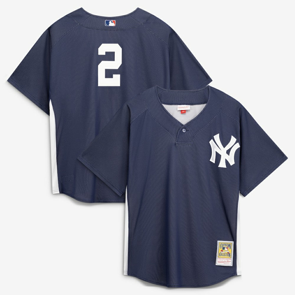 MLB Derek Jeter New York Yankees Mitchell & Ness Authentic Batting Practice Jersey - Navy