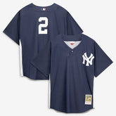 MLB Derek Jeter New York Yankees Mitchell & Ness Authentic Batting Practice Jersey - Navy