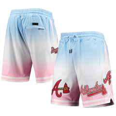 Atlanta Braves Pro Standard Team Logo Pro Ombre Shorts - Blue/Pink Shorts
