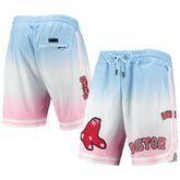 Boston Red Sox Pro Standard Team Logo Pro Ombre Shorts - Blue/Pink Shorts