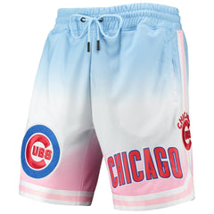 Chicago Cubs Pro Standard Team Logo Pro Ombre Shorts - Blue/Pink Shorts