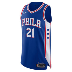 NBA Joel Embiid Philadelphia 76ers Authentic Jersey - Icon Edition - Royal
