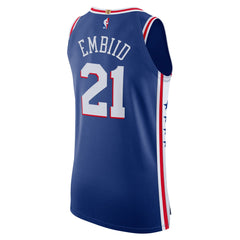 Joel Embiid Philadelphia 76ers Authentic Jersey Icon Edition Royal