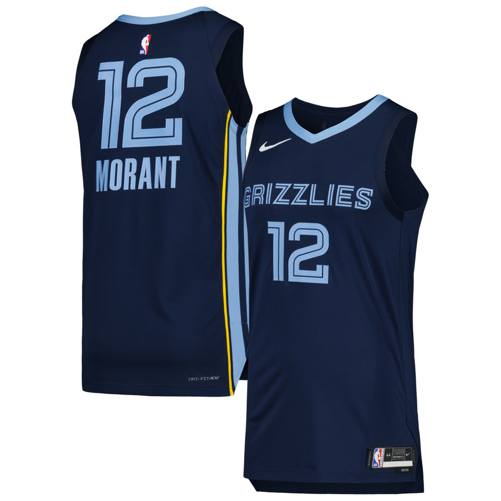 NBA Ja Morant Memphis Grizzlies Authentic Jersey - Icon Edition - Navy