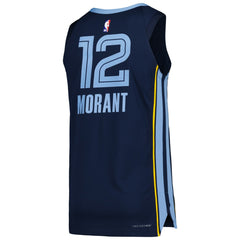 NBA Ja Morant Memphis Grizzlies Authentic Jersey - Icon Edition - Navy