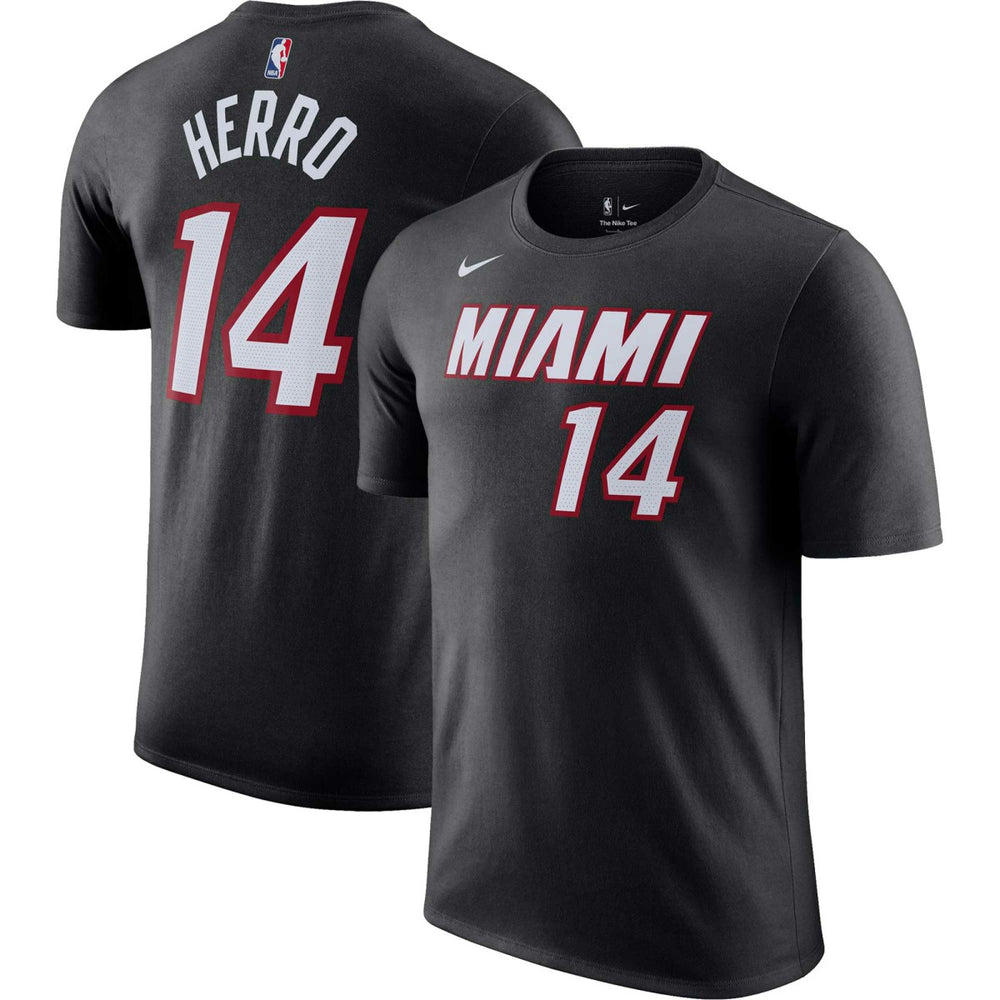 Tyler Herro Miami Heat Icon 2022/23 Name & Number T-Shirt Black