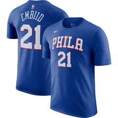 Joel Embiid Philadelphia 76ers Icon 2022/23 Name & Number T-Shirt Royal