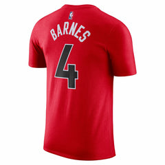 Scottie Barnes Toronto Raptors Icon 2022/23 Name & Number T-Shirt Red