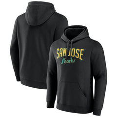 NHL San Jose Sharks Fanatics Special Edition 2.0 Wordmark Pullover Hoodie - Black
