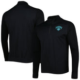 New York Knicks Levelwear Nano Engineered Knit Fabric Quarter-Zip Jacket Black