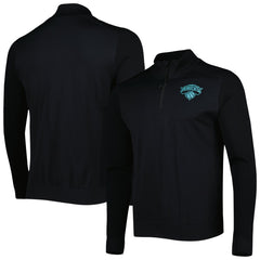 New York Knicks Levelwear Nano Engineered Knit Fabric Quarter-Zip Jacket Black