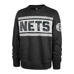 Brooklyn Nets '47 Tribeca Emerson Pullover Sweatshirt Heather Black