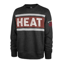 Miami Heat '47 Tribeca Emerson Pullover Sweatshirt Heather Black
