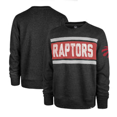 Toronto Raptors '47 Tribeca Emerson Pullover Sweatshirt Heather Black
