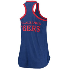 Philadelphia 76ers G-III Sports by Carl Banks Women's Showdown Scoop-Neck Racerback Tank Top Royal