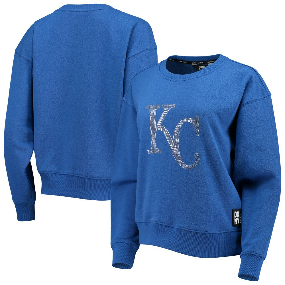 Kansas City Royals DKNY Sport Women's Carrie Pullover Sweatshirt - Royal Pullover