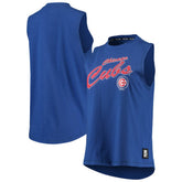 Chicago Cubs DKNY Sport Women's Marcie Tank Top - Royal Tanks