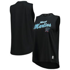 Miami Marlins DKNY Sport Women's Marcie Tank Top - Black Tanks