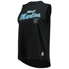 Miami Marlins DKNY Sport Women's Marcie Tank Top - Black Tanks