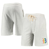 Detroit Tigers Concepts Sport Mainstream Logo Terry Tri-Blend Shorts - Oatmeal Shorts