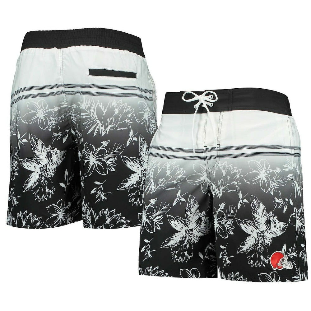 Cleveland Browns G-III Sports by Carl Banks Island Volley Swim Shorts Black