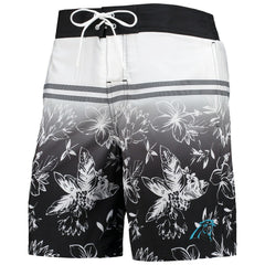 Carolina Panthers G-III Sports by Carl Banks Island Volley Swim Shorts Black