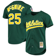 MLB Mark McGwire Athletics Mitchell & Ness 1997 Cooperstown Collection Authentic Jersey - Green
