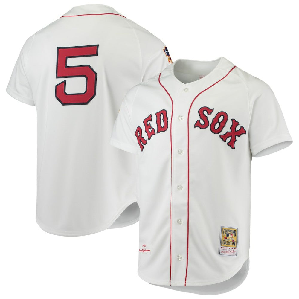 MLB Nomar Garciaparra Boston Red Sox Mitchell & Ness 1997 Cooperstown Collection Authentic Jersey - White