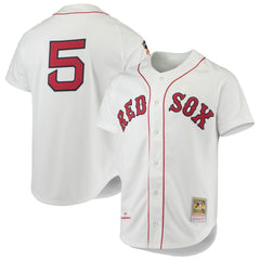 Nomar Garciaparra Boston Red Sox Mitchell & Ness 1997 Cooperstown Collection Authentic Jersey - White Jerseys