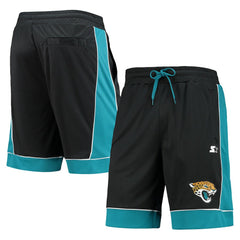 Jacksonville Jaguars Starter Fan Favorite Fashion Shorts Black/Teal