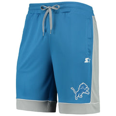 Detroit Lions Starter Fan Favorite Fashion Shorts Blue/Gray