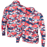 Los Angeles Angels Digital Camo Performance Quarter-Zip Pullover Jacket - Red Jackets