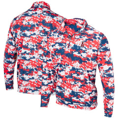 Los Angeles Angels Digital Camo Performance Quarter-Zip Pullover Jacket - Red Jackets