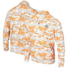 Houston Astros Digital Camo Performance Quarter-Zip Pullover Jacket - Orange Jackets