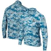 Seattle Mariners Digital Camo Performance Quarter-Zip Pullover Jacket - Blue Jackets