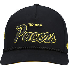 Indiana Pacers '47 Crosstown Script Hitch Snapback Hat Black