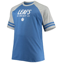 NHL Toronto Maple Leafs Big & Tall Raglan T-Shirt - Heathered Blue