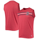 Boston Red Sox New Era Muscle Tank Top - Heathered Red Tanks