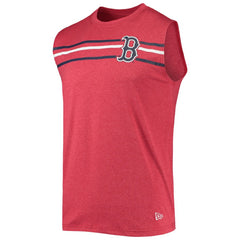 Boston Red Sox New Era Muscle Tank Top - Heathered Red Tanks
