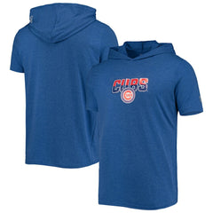 Chicago Cubs New Era Hoodie T-Shirt - Heathered Royal Hoodies
